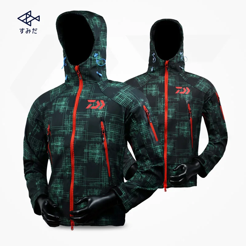 

2017 autumn and winter new DAIWA Dawa outdoor warmth plus velvet Jackets Men windproof breathable cold fishing clothing