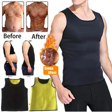 Пояс для похудения мужской жилет для похудения формирователь тела неопрен сжигание жира на животе Корректирующее белье Талия Пот корсет Вес Прямая поставка