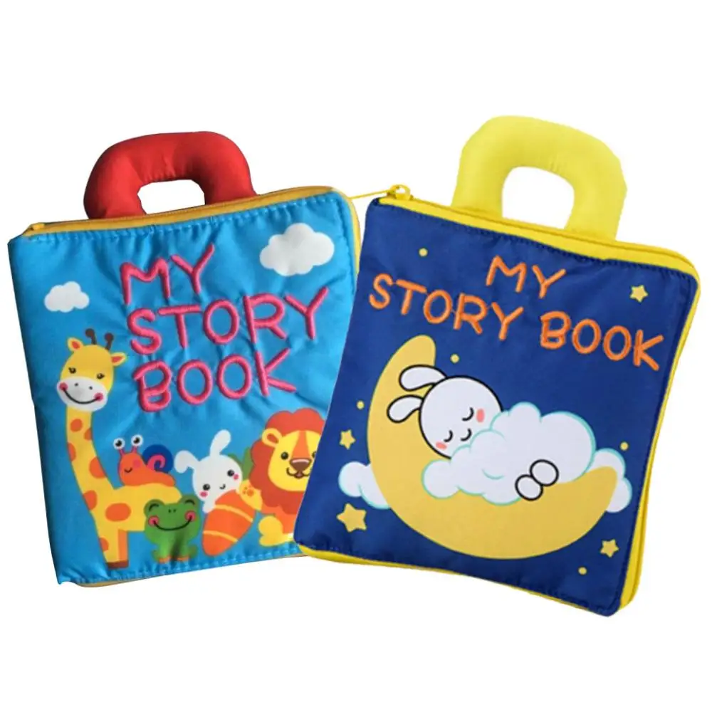 

Baby Soft 3D Animal Cloth Book Color Shapes Sensory Educational Crib Toy Gift
