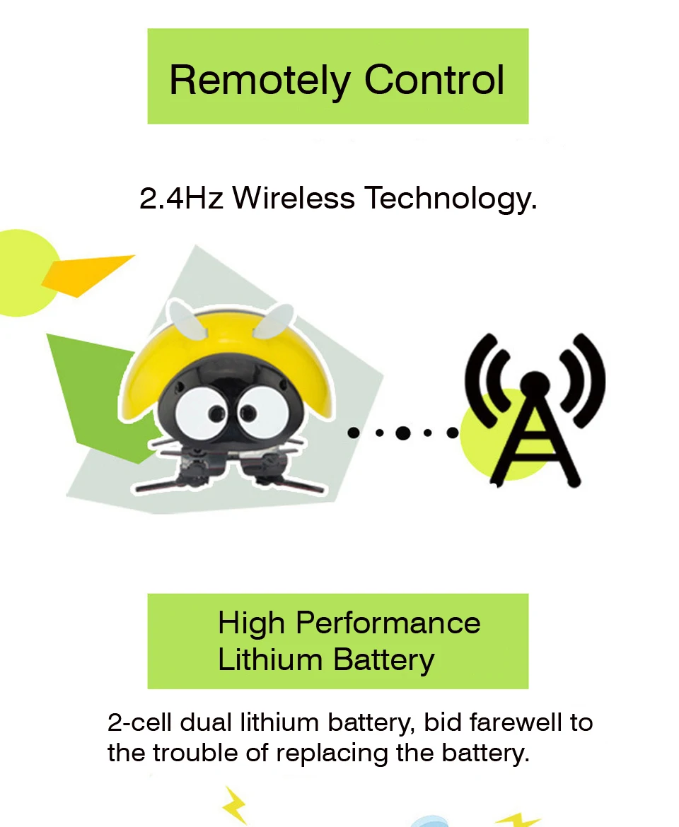 Творческий Интеллектуальный Божья коровка робот дистанционное управление Божья коровка забавная пчела имитирующая игрушка День рождения Рождество для детей подарок