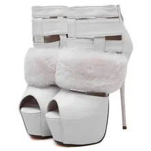2016 new brand women pumps sexy 5.5cm platform 16.5 cm super high heels Peep Toe pumps wedding shoes plus size 34-40