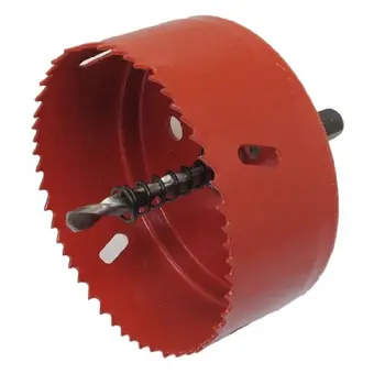 

WSFS Hot Sale 10mm e Shank Twist Drilling Bit 90mm Diameter Hole Saw Red