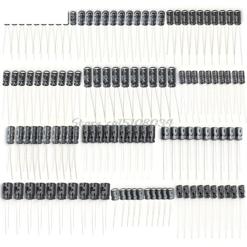 

120Pcs Electrolytic Capacitor 0.22uF-470uF Kit S08 Drop ship