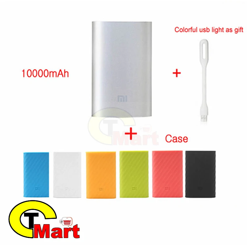  Original Xiaomi Mi Power Bank 10000mAh External Battery New Portable Mobile Power Bank MI Charger 10000mAh for Phones,Pad,MP3 