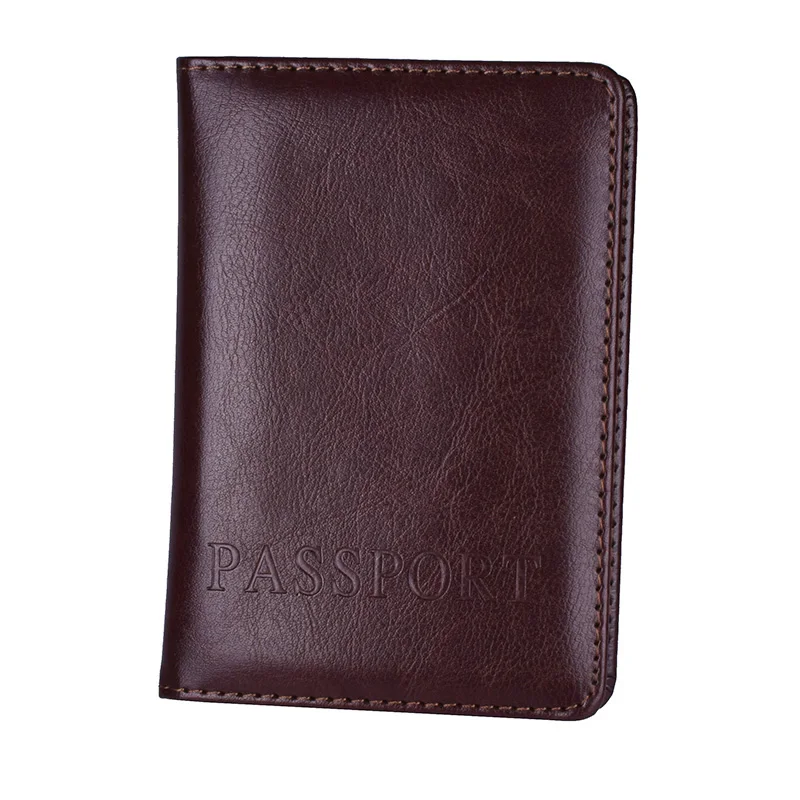 

PU Leather Passport Cover with Credit Card Holder Protector Cover Case For Russia Spain USA France
