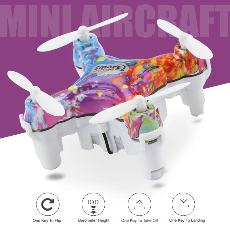 

Mini RC Drone 4CH Drones CX10D 6-Axis LED RC Helicopter 3D Roll Mini Drone With A Key Mode Controller OR CX-10DS Wifi Control