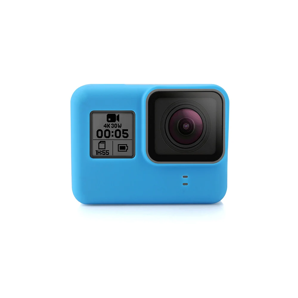 Vamson для Gopro Hero 7 black 6 5 Аксессуары Мягкий силиконовый чехол защитный чехол для Gopro Hero 7 6 5 Black Action camera VP629 - Цвет: VP629-Blue