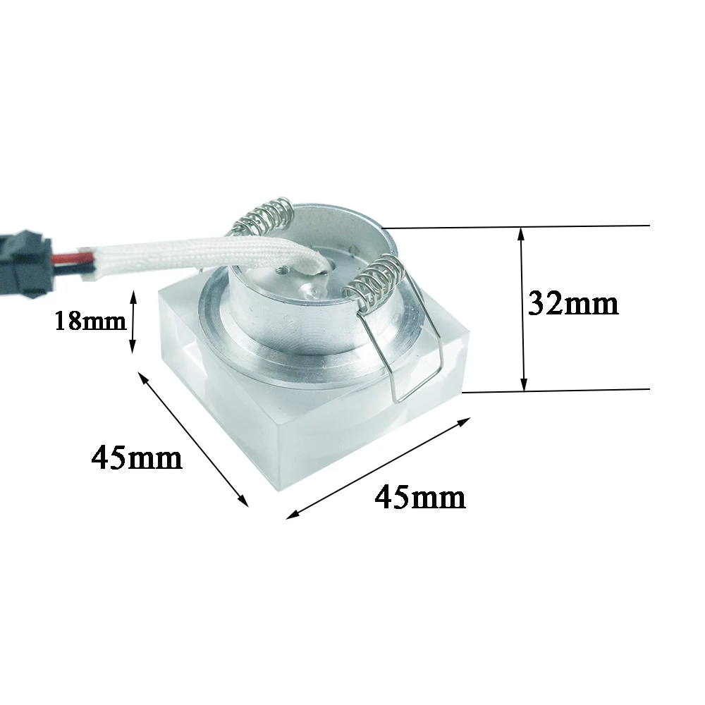 Downlight + Motorista Teto de Cristal Armário da Escada para a Sala de Estar do Hotel Praça Levou Spot Light 1 w 3 Arandela 110 v 220 iq 4 Pcs 6 China downlight square Suppliers