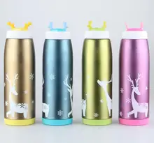 260/350/500 ML Nette Deer Termocup Edelstahlvakuumflasche Thermos Drikingware Wasserflasche Kaffeetassen Reise becher