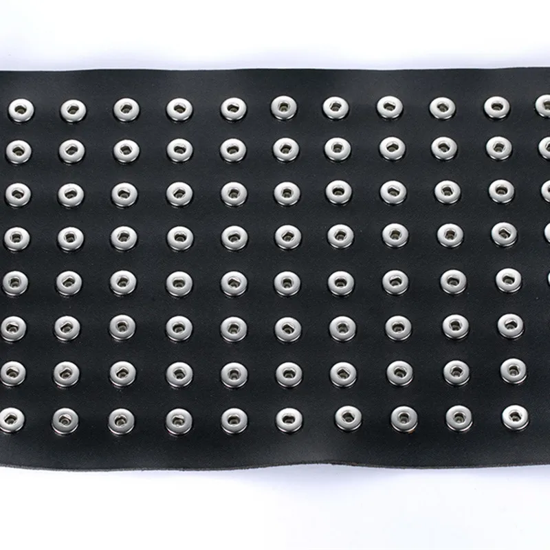 

leather PU leather 12mm & 18mm Metal snap new button display board watches women Unisex DIY jewelry