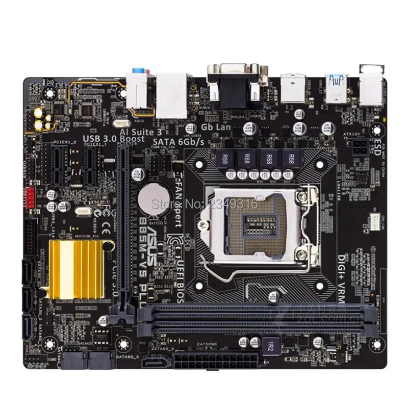 Для ASUS B85M-V5 PLUS Оригинальное гнездо для материнской платы LGA 1150 DDR3 B85 настольная материнская плата