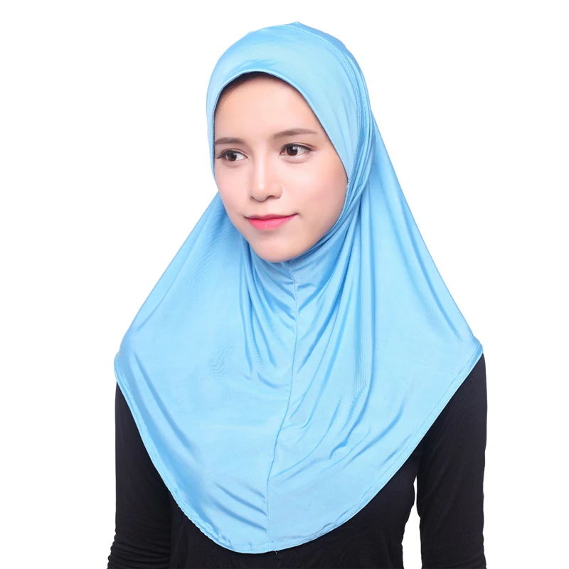 2019 ОАЭ Абаи Дубай Ислам Саудовская Аравия шапочки под хиджаб Для женщин мусульманский тюрбан хиджабы шаль Turbante Шляпка женская платок Underscarf