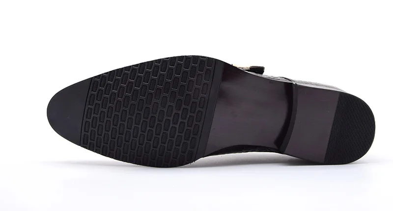 red Lujo Carrera Hebilla Oficina Negocios Cuero En Punta Trabajo Para Alta Moda Estrecha Relieve Hombres Black Hombre De Calidad Wine Zapatos Vestido Nueva Hqt1wSXx