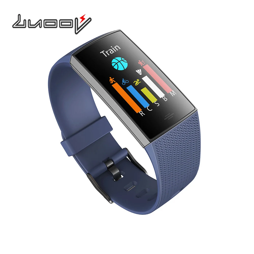 

LUOOV Monitor Smart Bracelet Black Men Watch for Sport Climbing Smart Band Blood Pressure Fitness Tracker Heart Rate