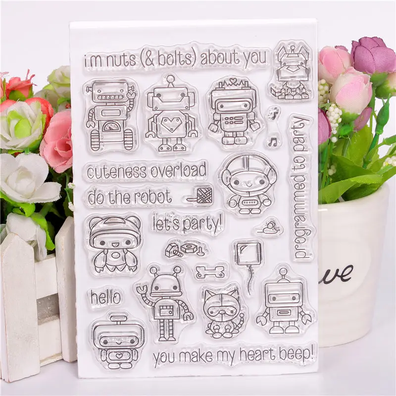 Rubber Silicone Clear Stamps for Scrapbooking Tampons Transparents Seal Background Stamp Card