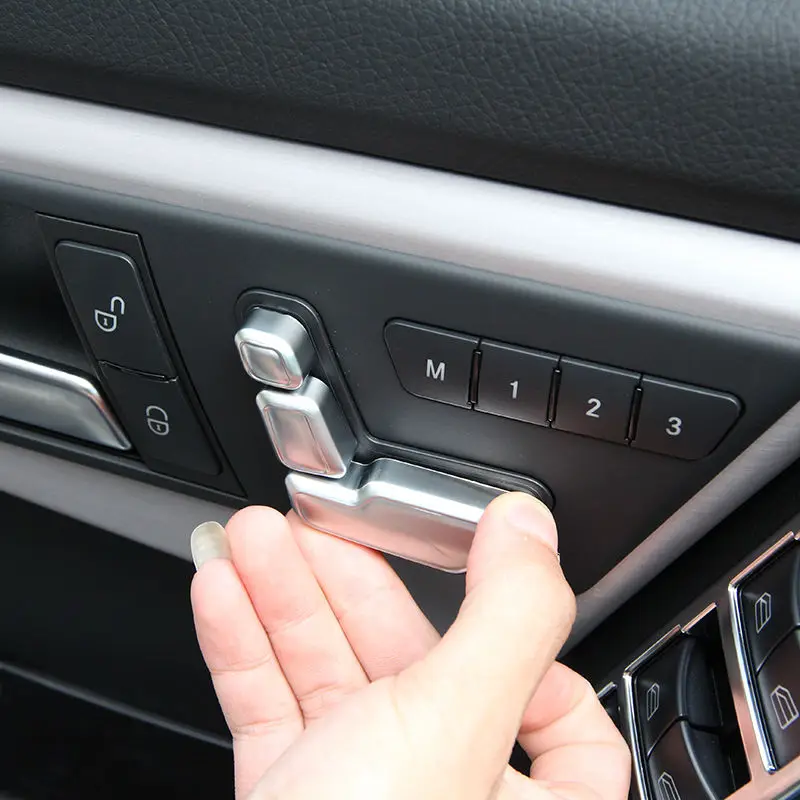 6 шт. хромированные накладки на кнопки для Mercedes Benz W246 W212 218 W146 X204 X156 B E CLS GLA GLK ML|for