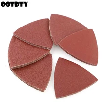 10 Pcs Triangle Grinder Sandpaper Pad 80mm Polishing Abrasive Paper Grit 40-800