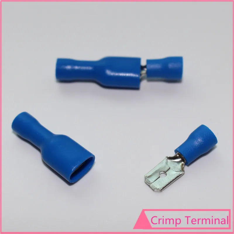 100 шт. обжимные клеммы 6 3 мм для 16 14awg провода 1 5 мм|connector circular|connector pigtailsconnector automotive |