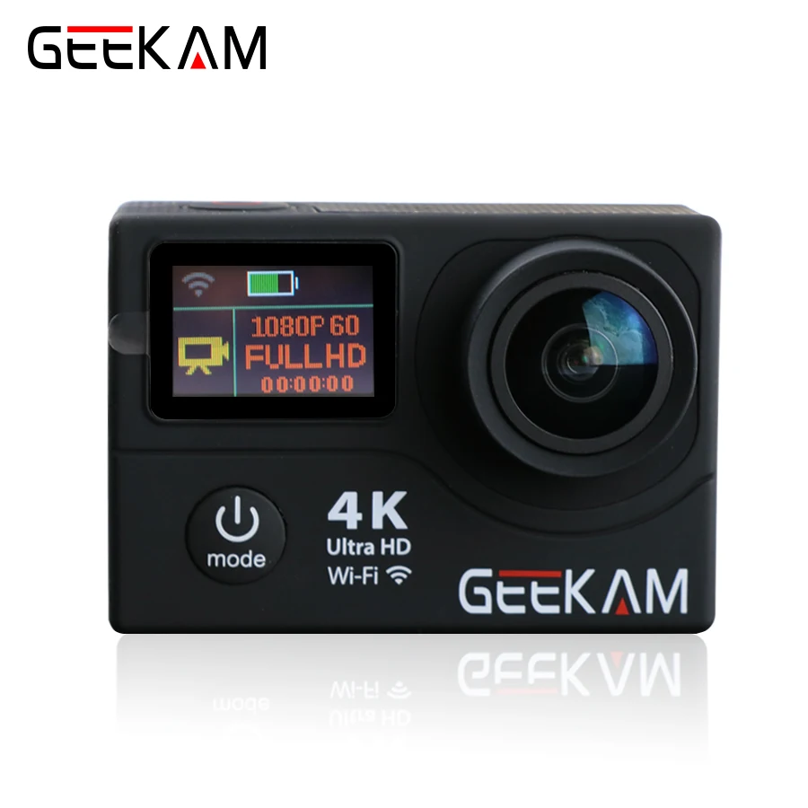 оригинал GEEKAM H3/H3R Экшн камеры 4K Ultra hd 1080P спорт видео Подводная про waterproof go Mini