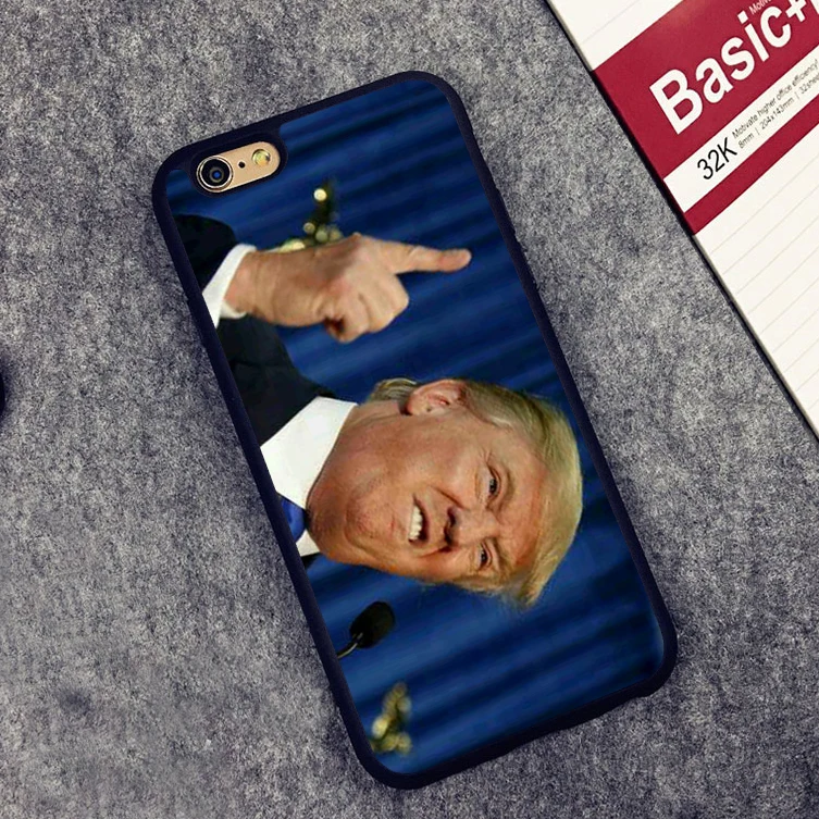 Donald Trump stupid face Soft Silicone Full Protective case Cover For iPhone X 8 7 7Plus 6 6S Plus 5 5S SE |