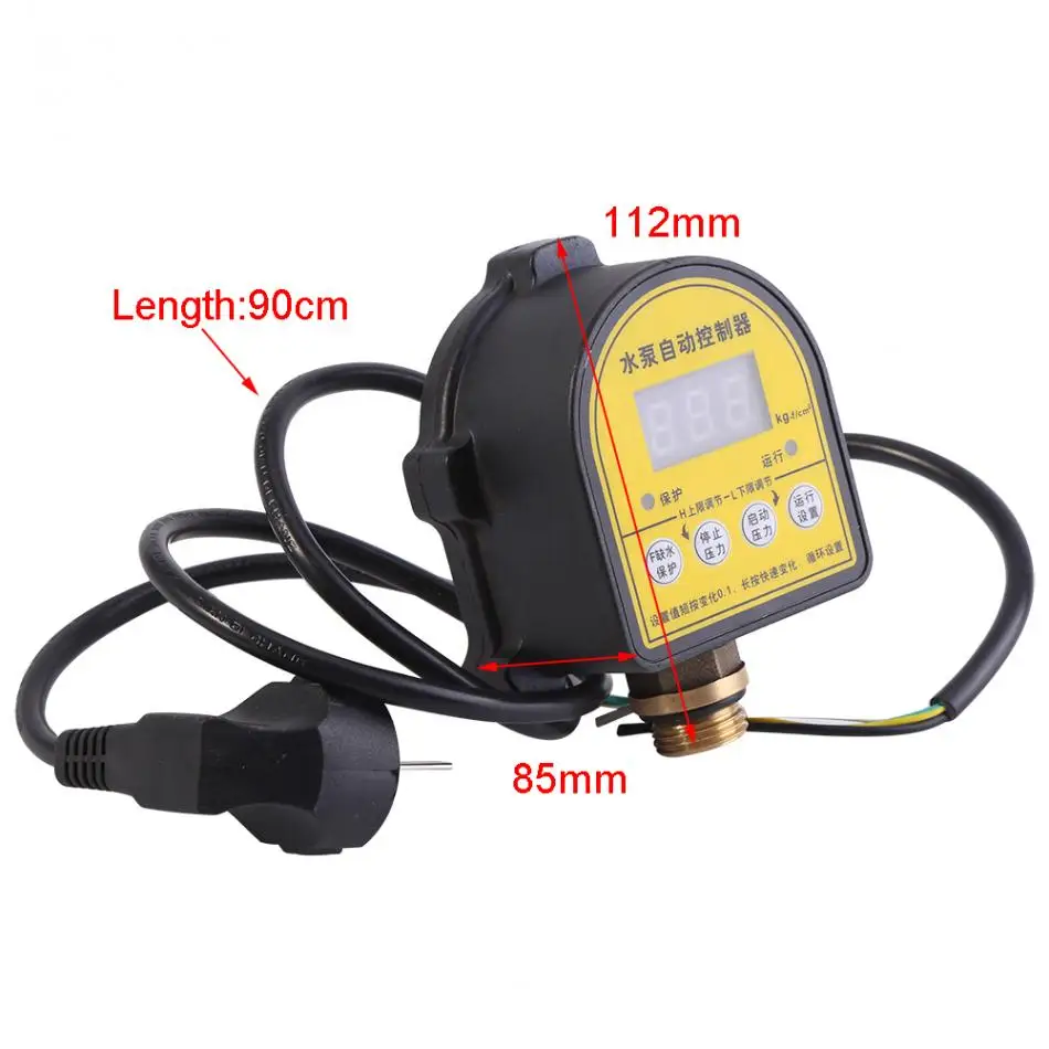 

Automatic Digital Water Pump Pressure Controller Intelligent ON OFF Switch 220V AC 10A Household Eletronic Pressure Controller.