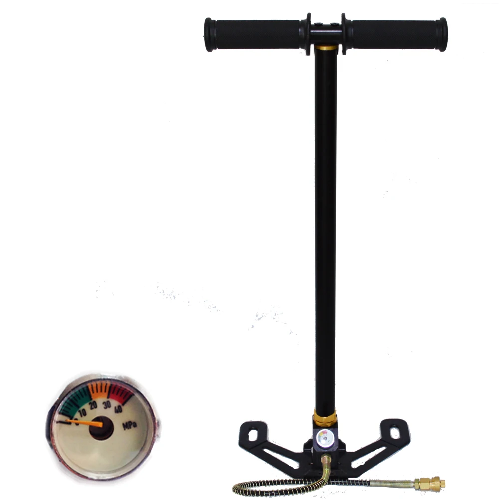 

BR Free Shipping 4500PSI 300bar 30mpa High Pressure Pcp Hand Operated Air pump Hand Car Mini Air Gun Pump