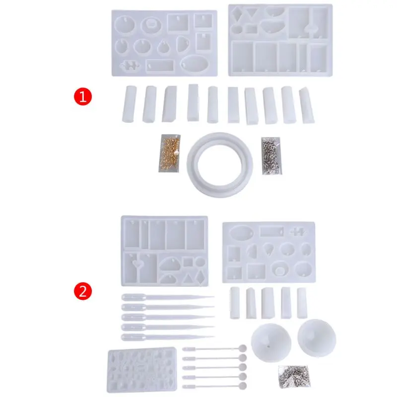 

1 Set DIY Tools Epoxy Resin Jewelry Making Handmade Pendant Bangle Crafts Molds