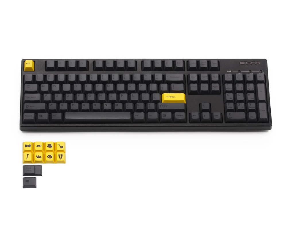 Kbdfans набор ключей с красителем, 152 клавиш, вишневый профиль для usb, механическая клавиатура, 1,75, съемник pbt ключей iso