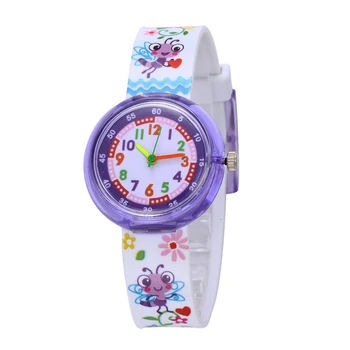 

11 Designs Christmas Gift Cute Bee Girl Watch Children Fashion Watch SportS Jelly Cartoon New Boy Watch relogio masculino reloj