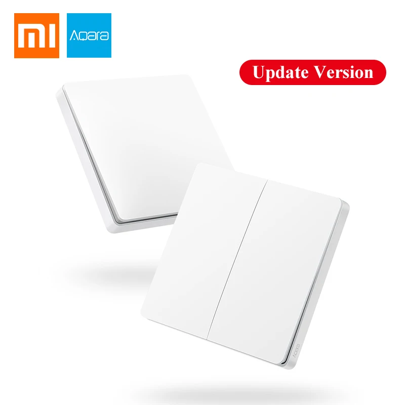 

Update Verison Xiaomi Aqara Smart Switch Light Remote Control ZiGBee wifi Wireless Key Wall Switch work with Mijia Mi Home APP