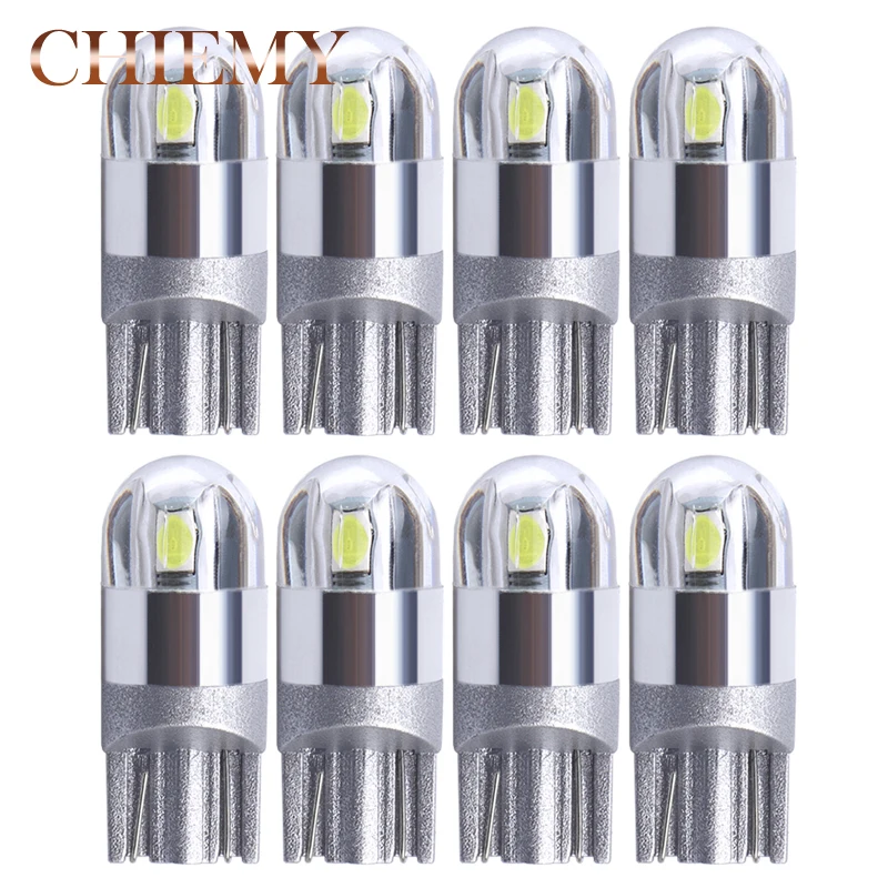 

8PCS T10 led Bulb w5w LED Car 3030 2 SMD 194 168 COB Clearance Lights Auto Reading Interior Lamp 12V DRL Sidelight Lamp Bulbs