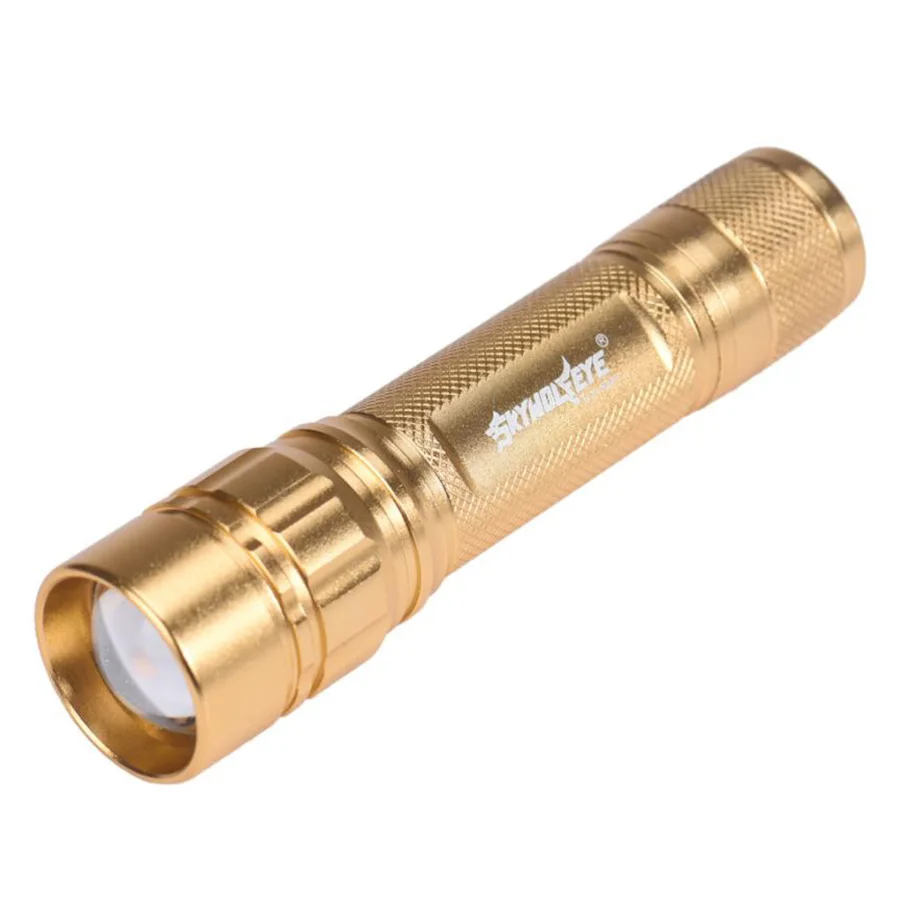 LED lamp CREE XML XPE LED Focus 18650 Gold Lamp Flashlight 2017 Newest