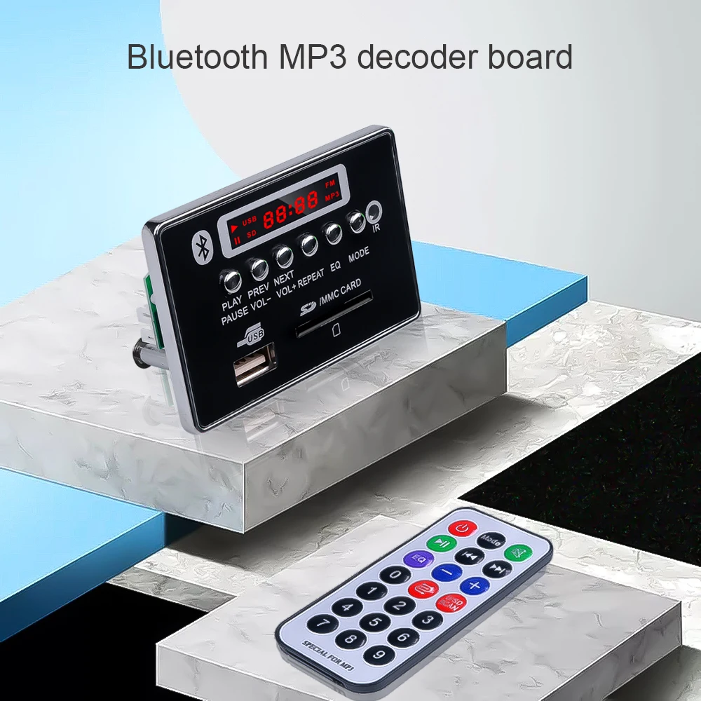 Bluetooth mp3 декодер kebidu плата громкой связи USB FM Aux радио MP3 плеер интегрированный