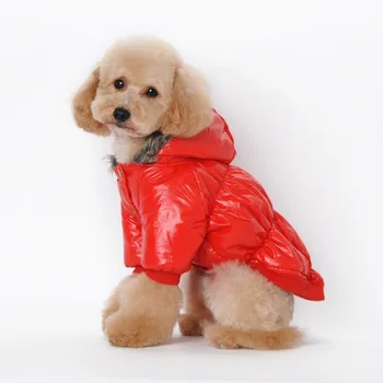 

New Waterproof Dog Hooded Jacket Designer Warm Winter Dog Coats Pet Clothes Size X-XXL to Small Large Dog Clothing
