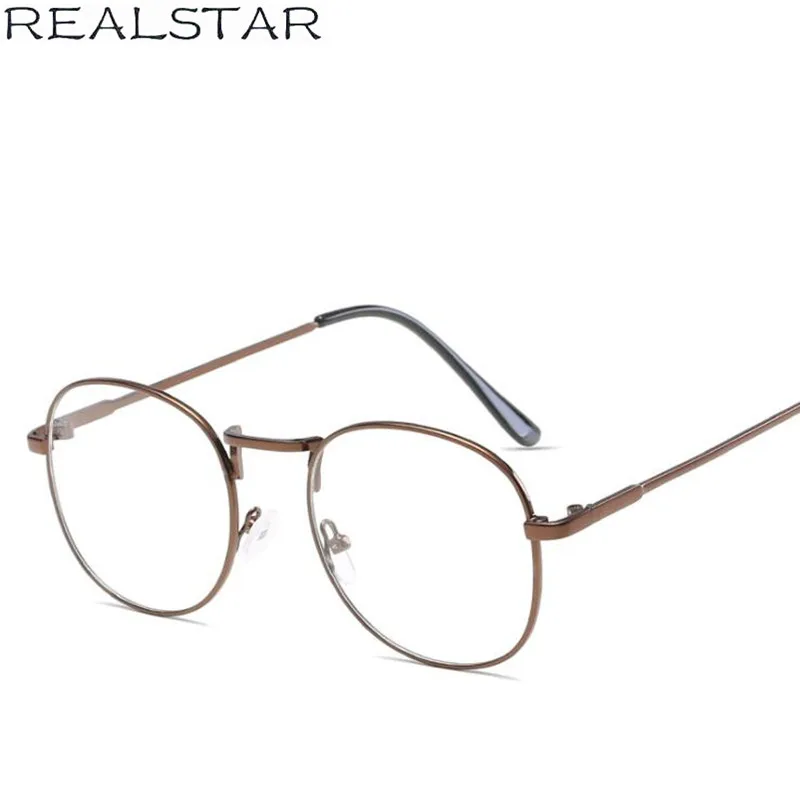 REALSTAR 2018 ретро металлические круглые оправы для очков женские очки близорукости