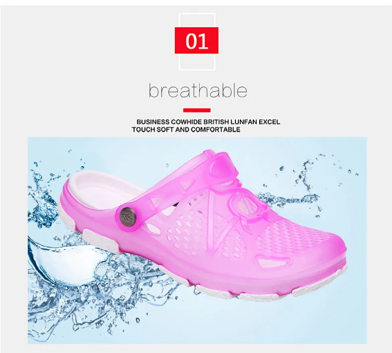 2019 Summer Women Sandals Jelly Shoes Breathable Woman Beach Shoes Zapatos De Mujer Ladies Slides Candy Rainbow Flats Sandalias Mujer (3)