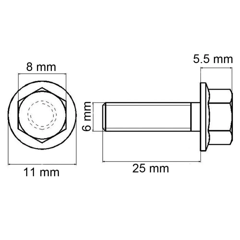 4 шт. титановый сплав GR5 натуральный цвет M6* 10 мм M6* 15 мм M6* 25 мм Болт Диаметр Фланца 10,9 мм шестигранный 8 мм Шаг 1,0 мм Винт шестигранный болт