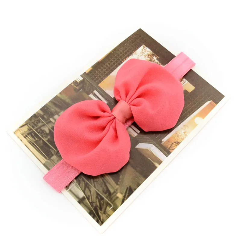 12Pcslot  Sweet Color Kids Bow Headband Silver Ribbon Bows with Thin Hairband Photography Props Girls Bow Tiara Headwrap (1)