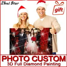 Новая индивидуальная фото на заказ 5D DIY алмазная живопись! "На заказ любое изображение и размер" полный квадратный бриллиантовый горный хрусталь FC296