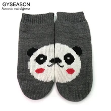 Варежки детские Прихватки для мангала варежки для малыша Дети зима теплая вязаная Прихватки для мангала милые девушки варежки Творческий животного панда горячий подарок модные трикотажные Прихватки для мангала