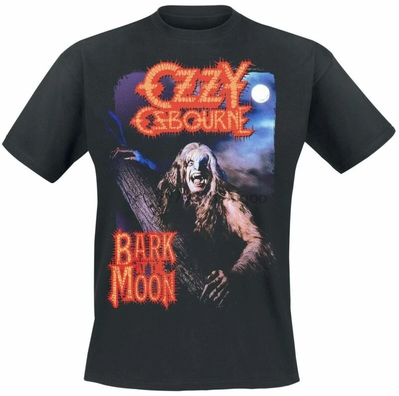 Черная футболка Ozzy osborn Bark At The Moon | Мужская одежда
