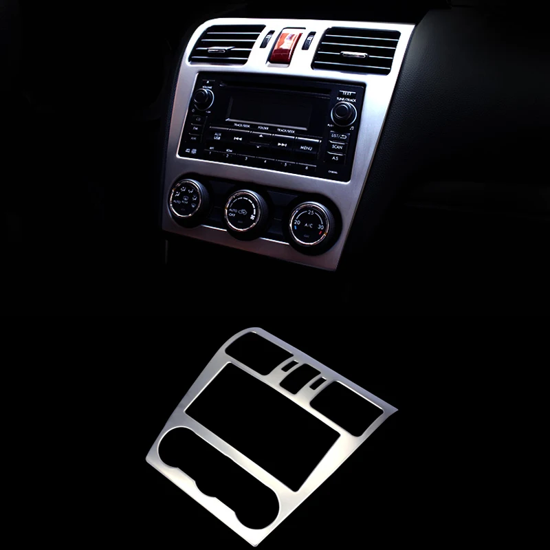 

Car Styling Stainless Steel Navigation Panel Sequins Interior dashboard decorative frame Cover For Subaru Forester XV 2013-2016