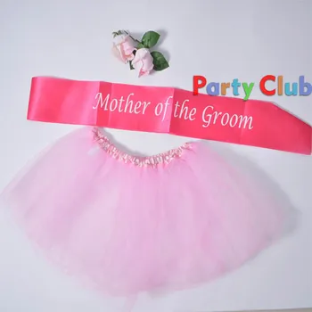 

5set/lot Hen Party Ladies Tutu Skirt With Novelty mother of the groom Hen Fancy Dress Set