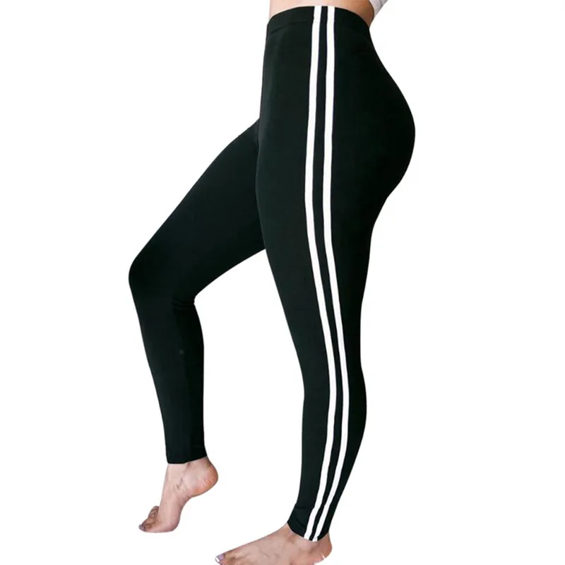 

LASPERAL Camouflage Print Legging Women Solid Color Striped Sweatpants Women Sexy Camo Gothic Leggings High Waist Pants 2019