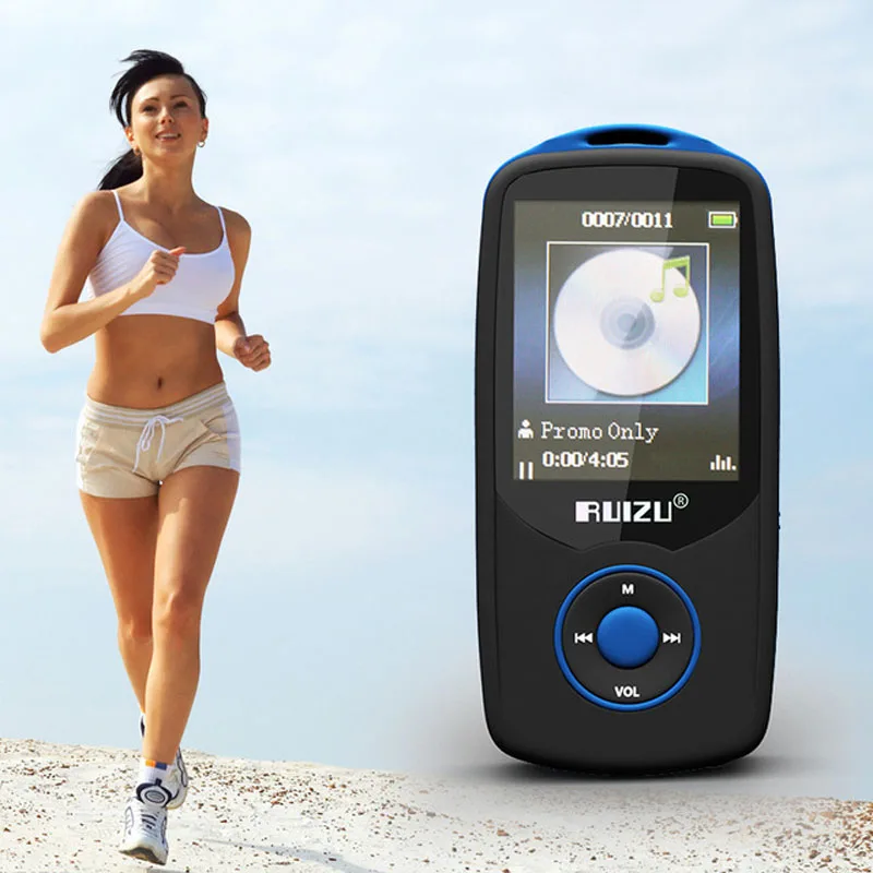 

Original RUIZU X06 Bluetooth Sport MP3 music Player 1.8Inch Screen can playing 100hours high quality lossless Recorder FM