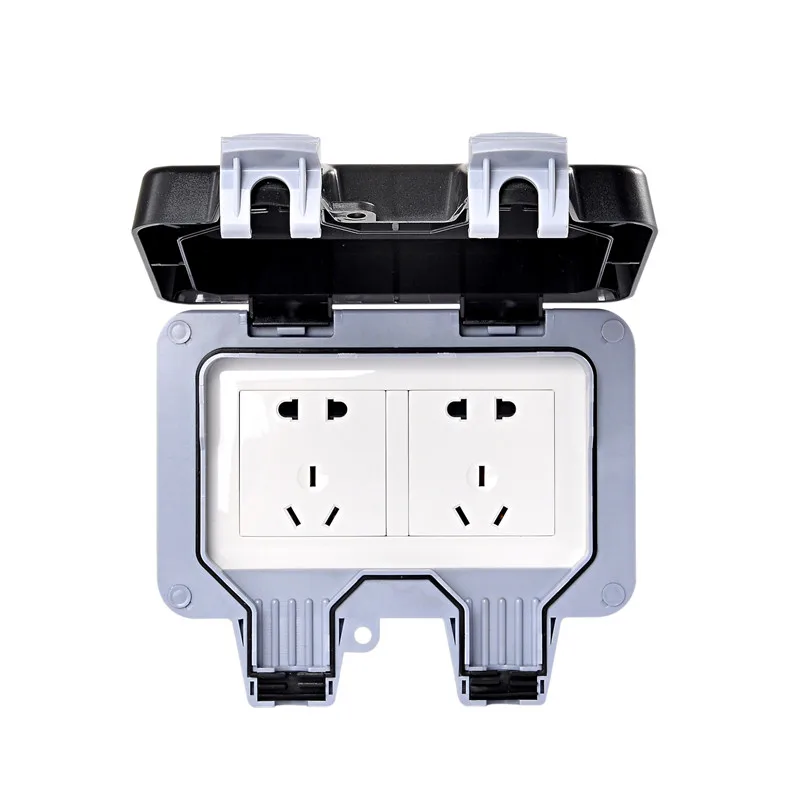 Ip66 Outdoor Bathroom Waterproof Wall Switch Socket 16a