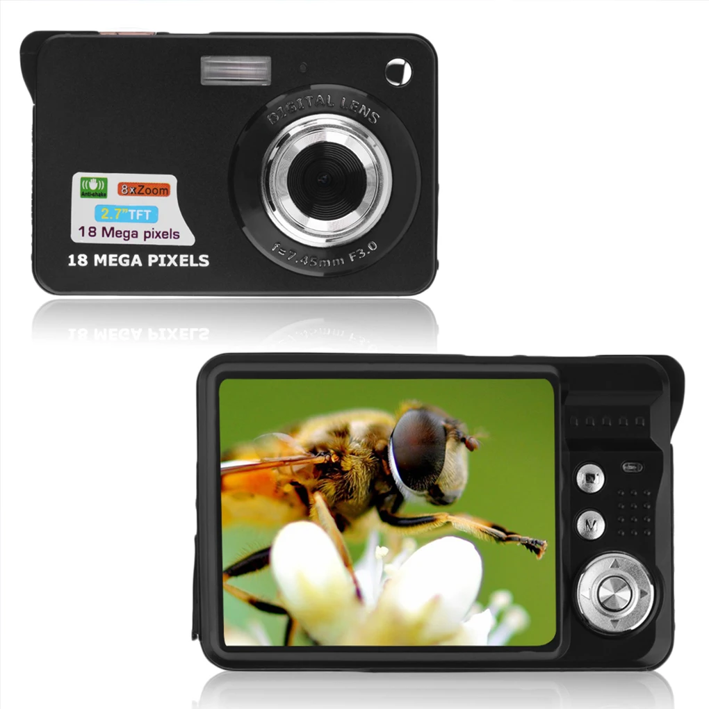 

New TFT LCD HD 720P 18MP Digital Camcorder Pictures Camera 8x Zoom Anti-Shake Photo Camcorder