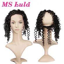 7A Ms Lula Hair 360 Lace Frontal Closure Brazilian Deep Wave Ear to Ear Lace Frontal Closure 13x4x2 Elastic Band 130 Density