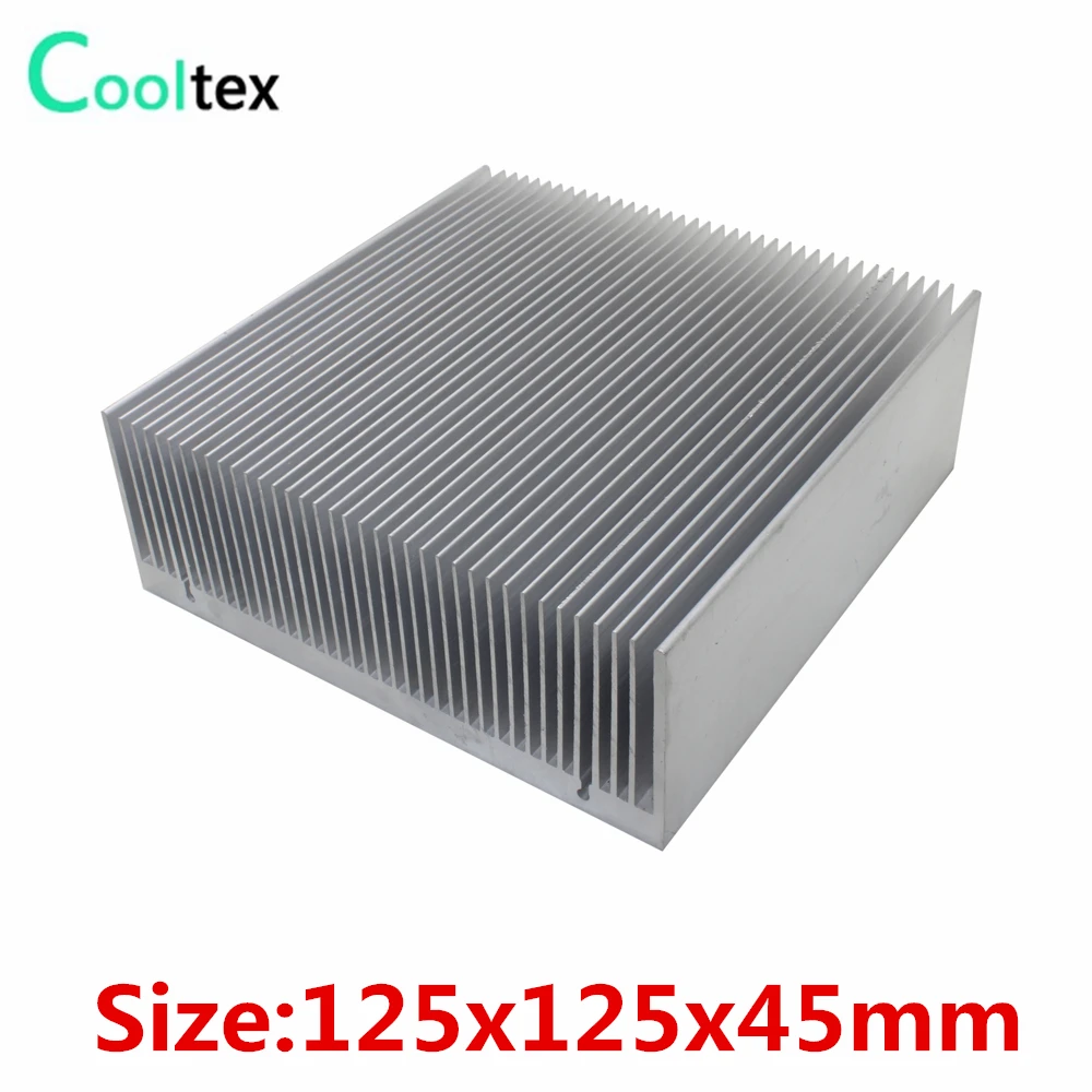 

High power 125x125x45mm Aluminum HeatSink Heat Sink radiator for electronic Chip LED COOLER cooling Recommended