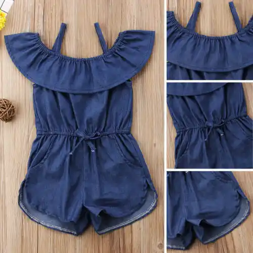 blue jean romper dress